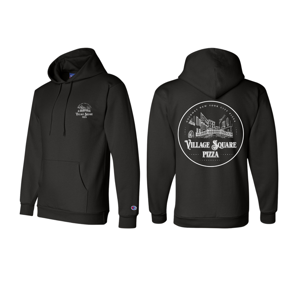 Champion Pullover Hoodie with Logo – Village Square Pizza